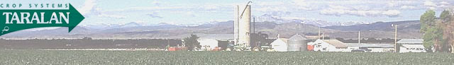 Taralan Logo, Farm with Mountains in Background
